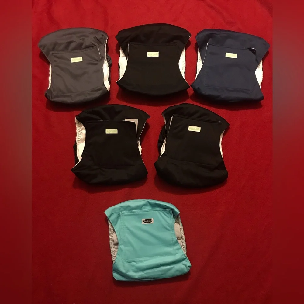 NEW Set Of 6 Reusable Belly Bands